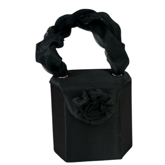 Vintage Handbags - Vintage Clutch Mini Bag Black Wedding Prom evening purse Y2K